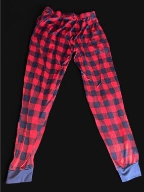 dearfoams Red and Navy Plaid Lounge Pants